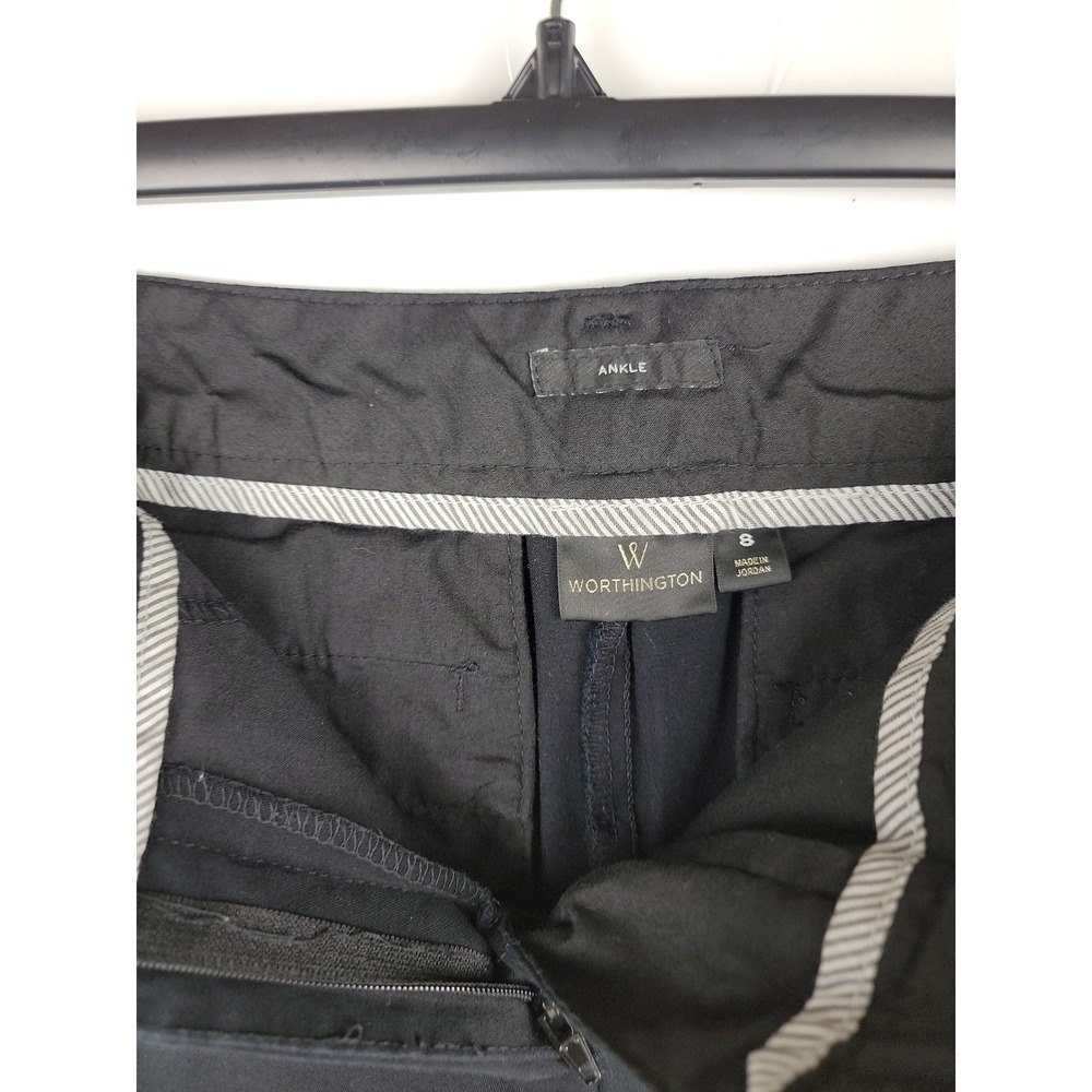 Worthington Women's Black Ankle Pants Size Small Cotton Spandex Blend - Picture 11 of 12